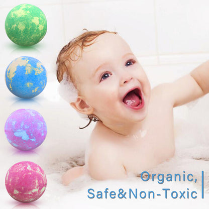 Vegan Organic Bath Bombs and Scented Candles Gift Set Perfect for Bubble & Spa