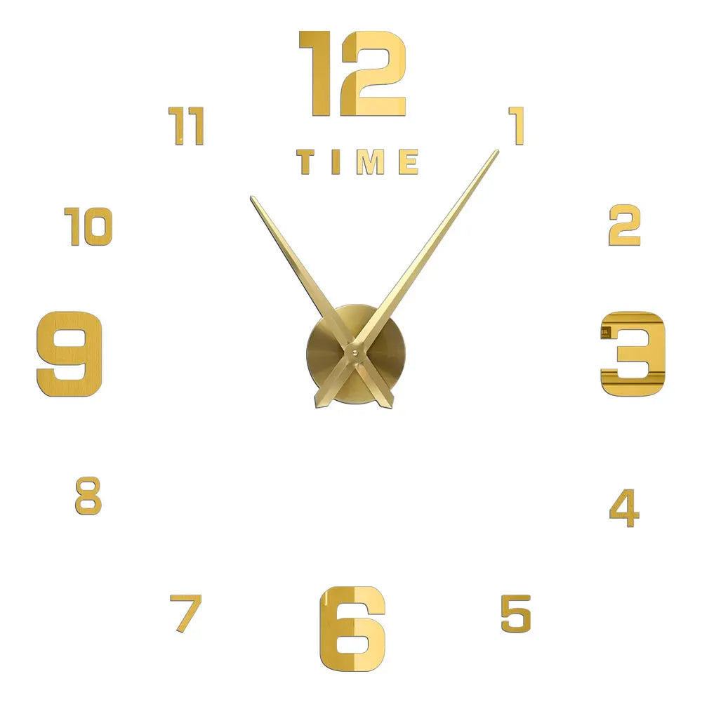 2D/3D Large Roman Numeral Acrylic Mirror Wall Quartz Clocks - Watch Home Decoration 