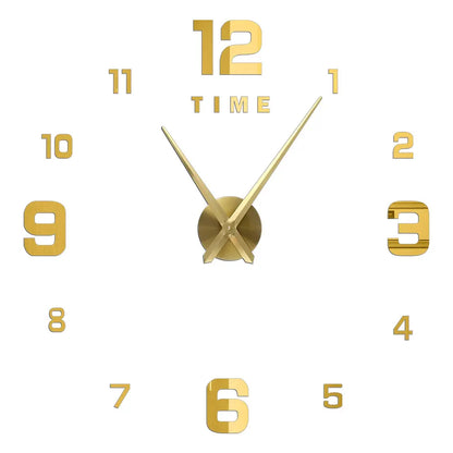 2D/3D Large Roman Numeral Acrylic Mirror Wall Quartz Clocks - Watch Home Decoration 