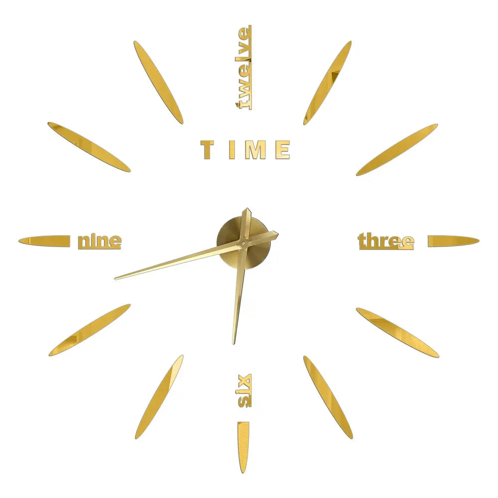 2D/3D Large Roman Numeral Acrylic Mirror Wall Quartz Clocks - Watch Home Decoration 