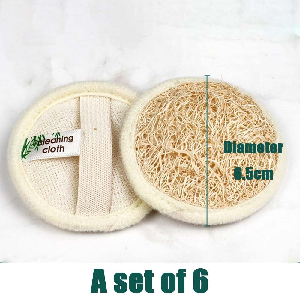 6 Pack Exfoliating Face & Body Wash Cloths - Reusable Makeup Remover Pads for All Skin Types