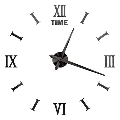 2D/3D Large Roman Numeral Acrylic Mirror Wall Quartz Clocks - Watch Home Decoration 