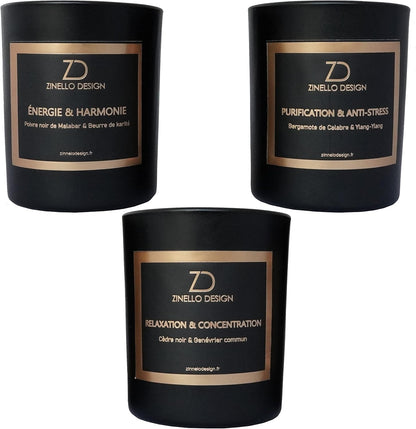 Aromatherapy Scented Candles for Women Gift Set of 3 Scented Candles Home Fragrance Candles Natural Soy Wax Ideal for Gift