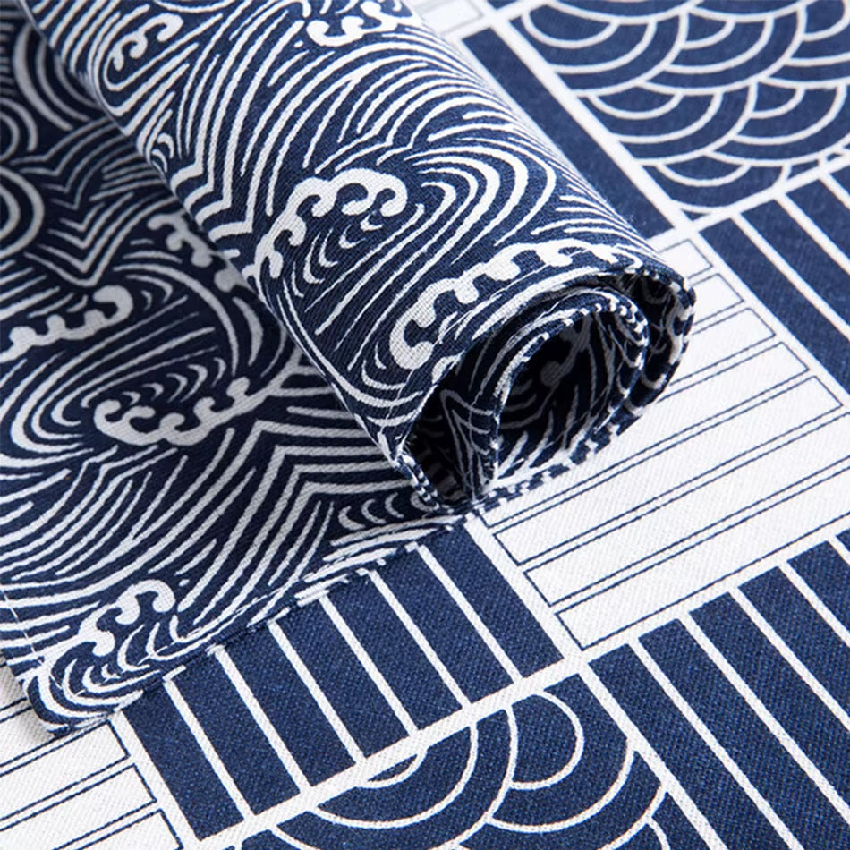 30X45Cm Cotton Linen Double-Layer Japanese Style Placemat,Food Photo Background Cloth ,Kitchen Table Cloth Napkins