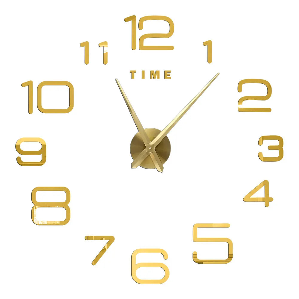 2D/3D Large Roman Numeral Acrylic Mirror Wall Quartz Clocks - Watch Home Decoration 