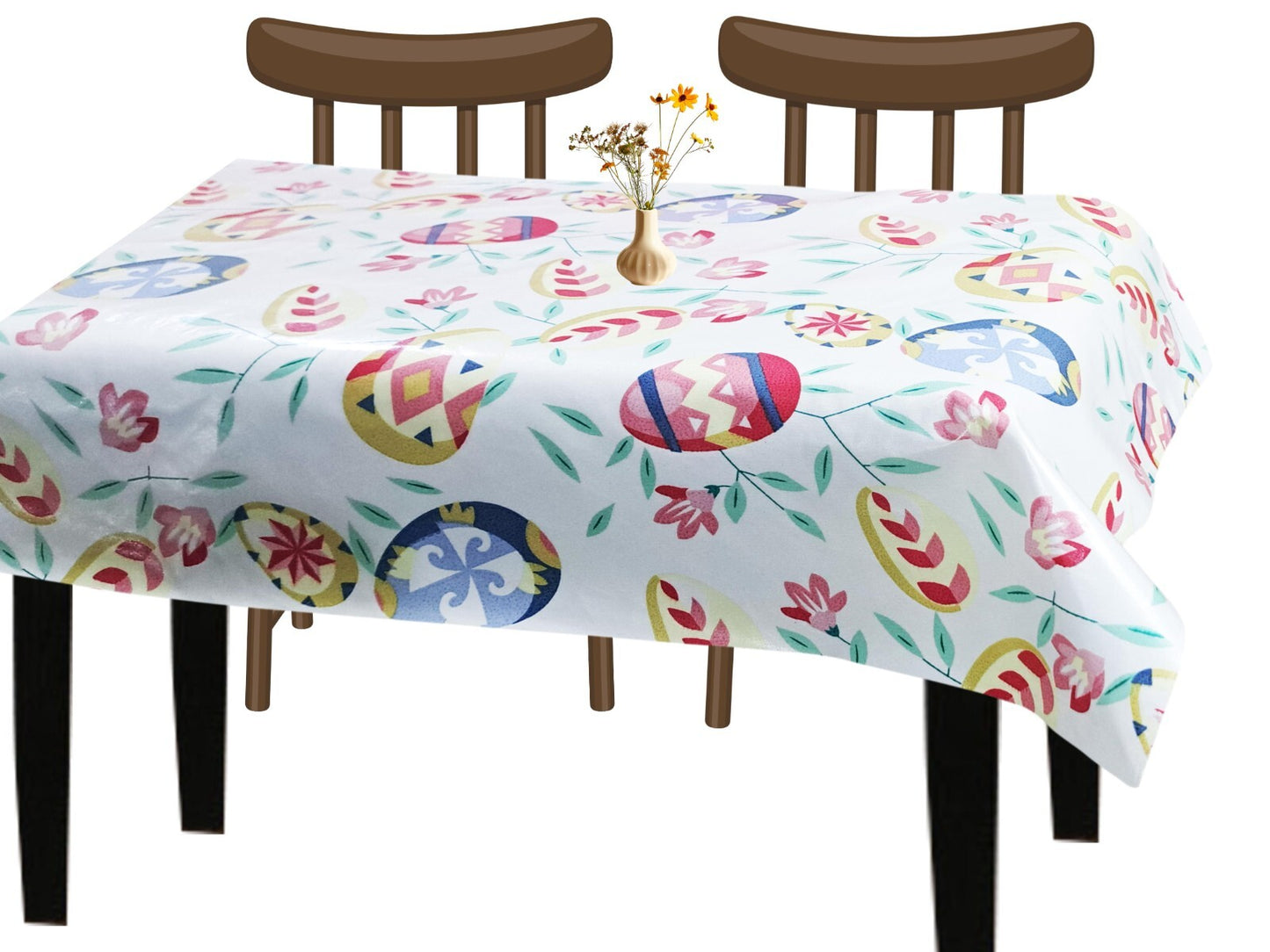 Waterproof Table Cover Sheet Wipe Clean Plastic Cloth Heavy Duty Protector 110Cm