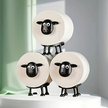 3Pcs FUNNY SHEEP TOILET PAPER HOLDER QUIRKY BATHROOM DECOR LOO ROLL STORAGE UK
