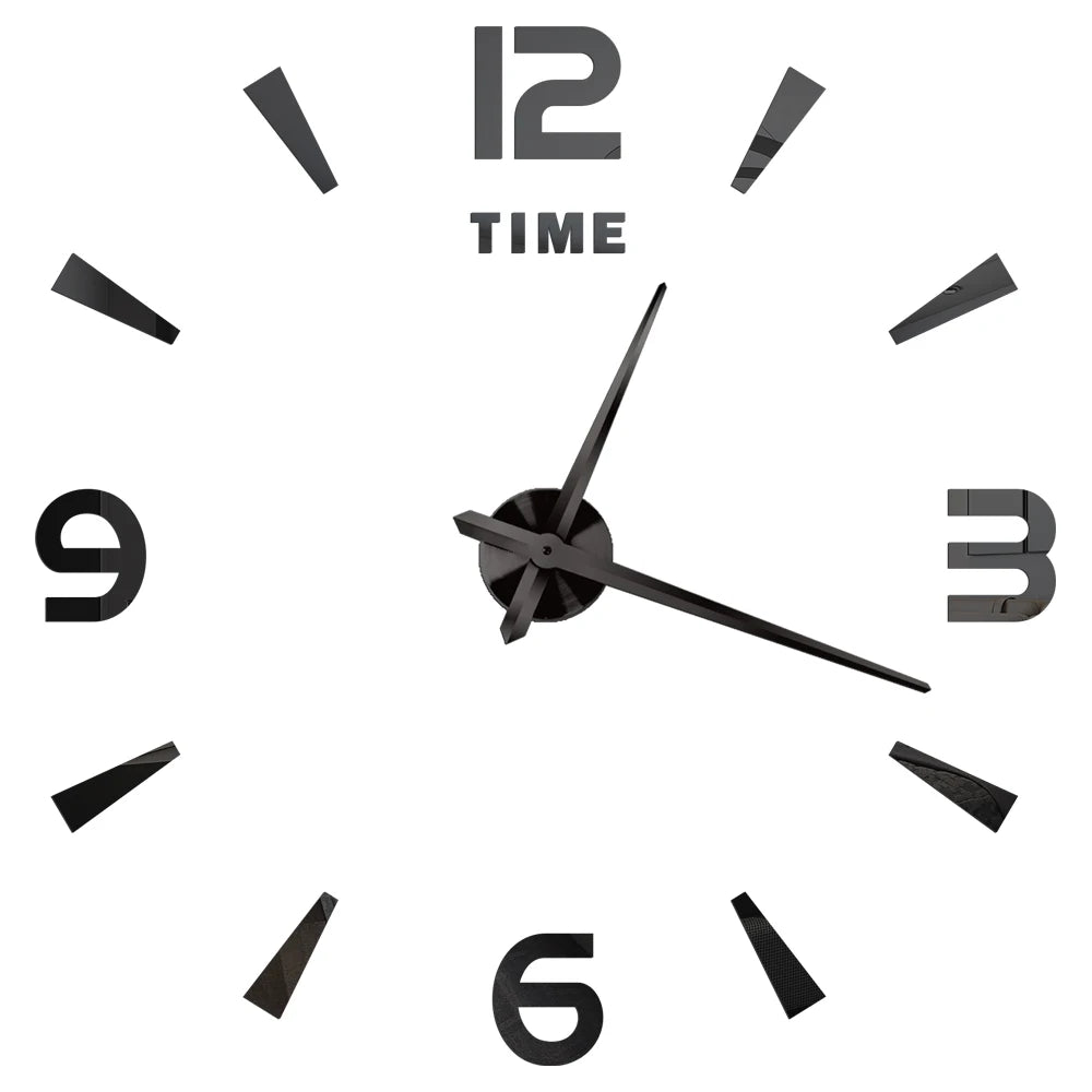 2D/3D Large Roman Numeral Acrylic Mirror Wall Quartz Clocks - Watch Home Decoration 