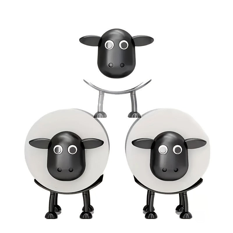 3Pcs FUNNY SHEEP TOILET PAPER HOLDER QUIRKY BATHROOM DECOR LOO ROLL STORAGE UK