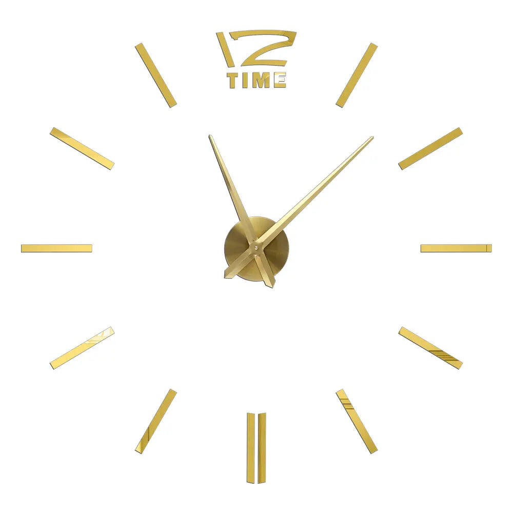 2D/3D Large Roman Numeral Acrylic Mirror Wall Quartz Clocks - Watch Home Decoration 