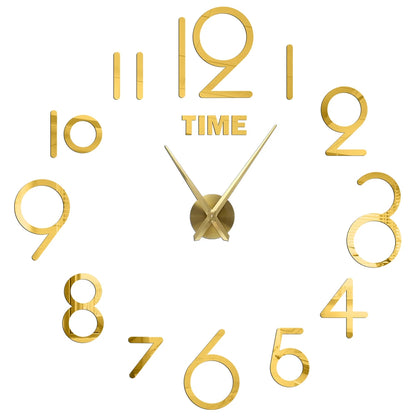 2D/3D Large Roman Numeral Acrylic Mirror Wall Quartz Clocks - Watch Home Decoration 