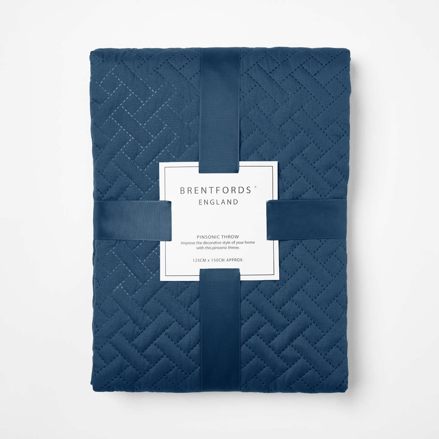 Brentfords Geo Quilted Bedspread Blanket Pinsonic Throw Large Sofa Comforter