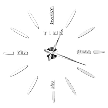 2D/3D Large Roman Numeral Acrylic Mirror Wall Quartz Clocks - Watch Home Decoration 