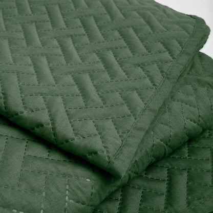 Brentfords Geo Quilted Bedspread Blanket Pinsonic Throw Large Sofa Comforter