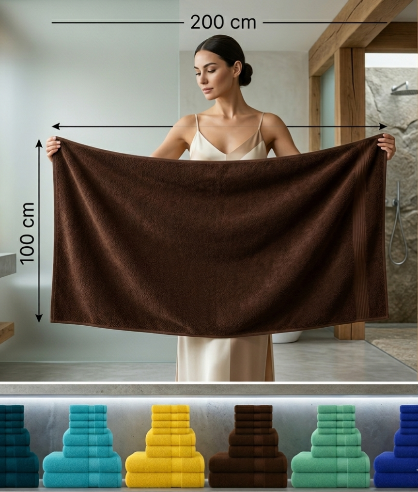 100% Egyptian Cotton Super Soft Towels 600GSM Luxury Face Hand Towels Bath Sheet