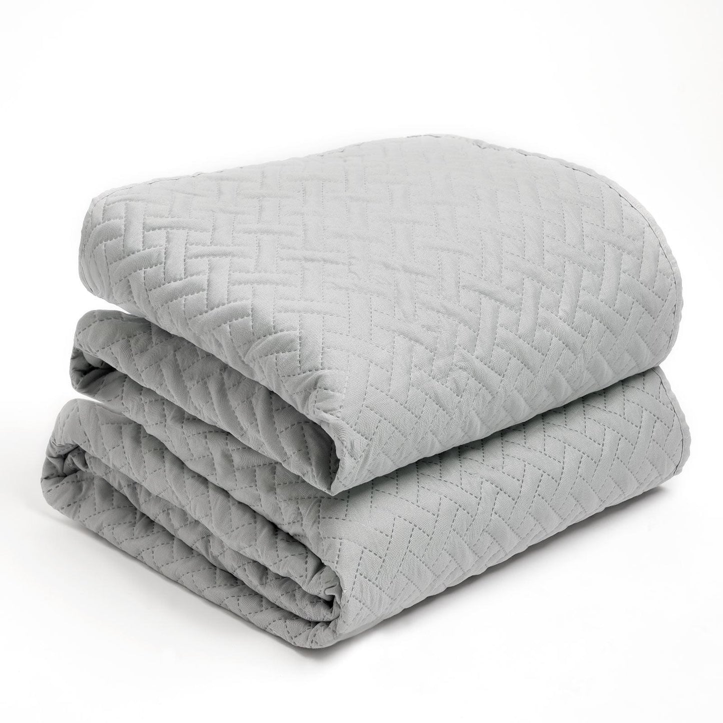 Brentfords Geo Quilted Bedspread Blanket Pinsonic Throw Large Sofa Comforter