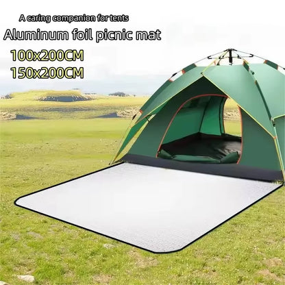 Waterproof Mat Double-Sided Aluminum Film Moisture-Proof Mat Portable Picnic Mat Outdoor Tent Camping Beach Moisture-Proof Mat