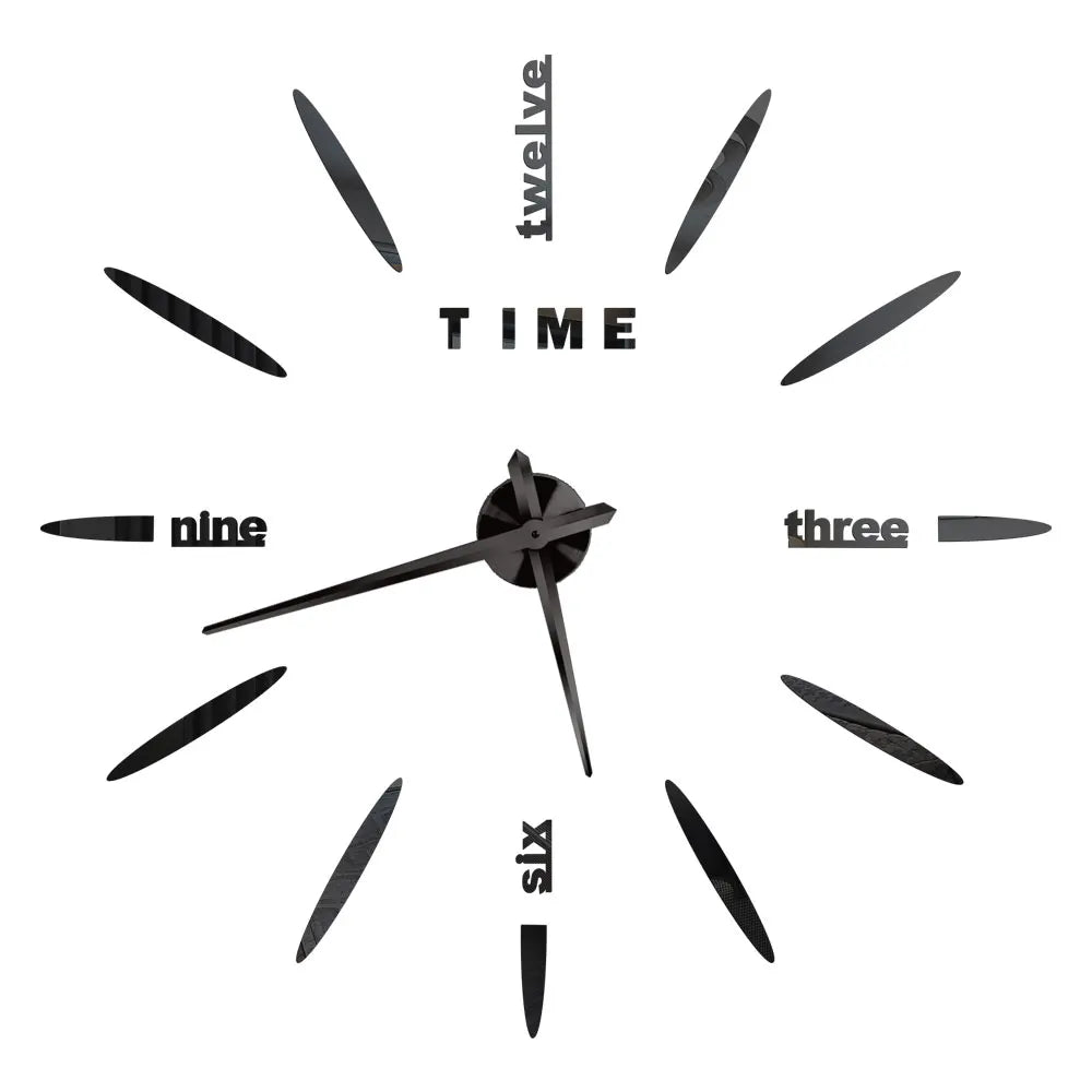 2D/3D Large Roman Numeral Acrylic Mirror Wall Quartz Clocks - Watch Home Decoration 