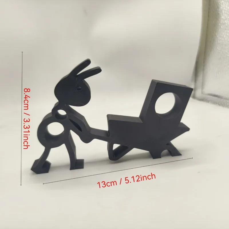 1Pc Cute Funny Black Ant Shape Toilet Paper Holder Bath