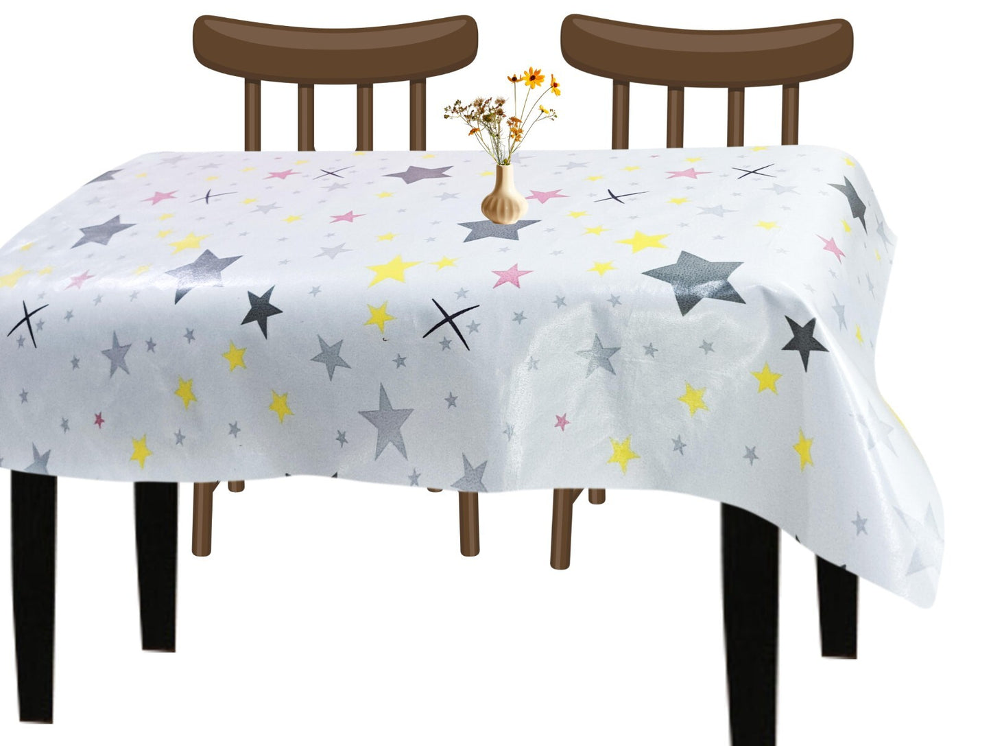Waterproof Table Cover Sheet Wipe Clean Plastic Cloth Heavy Duty Protector 110Cm