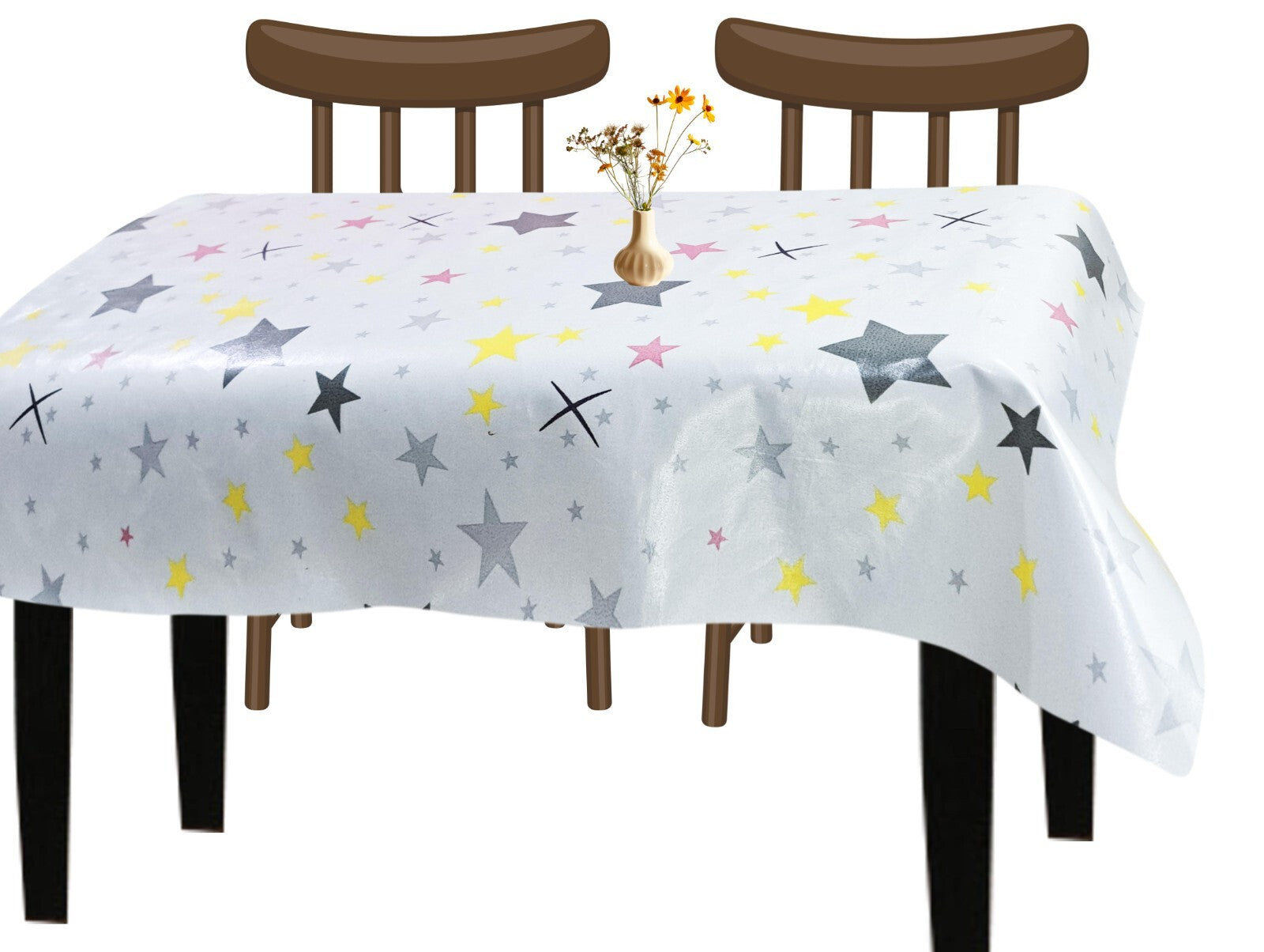 Waterproof Table Cover Sheet Wipe Clean Plastic Cloth Heavy Duty Protector 110Cm