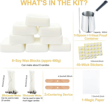 Ultimate DIY Soy Wax Candle Making Kit - Complete Starter Set