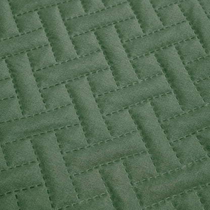 Brentfords Geo Quilted Bedspread Blanket Pinsonic Throw Large Sofa Comforter