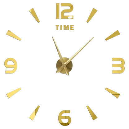2D/3D Large Roman Numeral Acrylic Mirror Wall Quartz Clocks - Watch Home Decoration 
