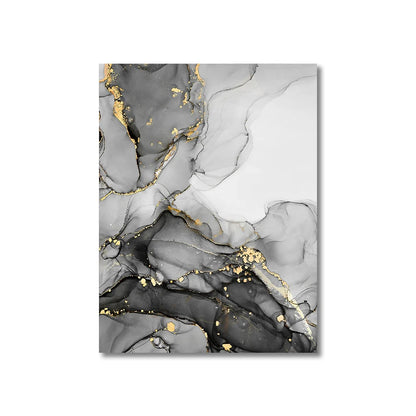 1/3PCS Frameless Abstract Black and White Gold Marble Home Wall Art Canvas Home Decor