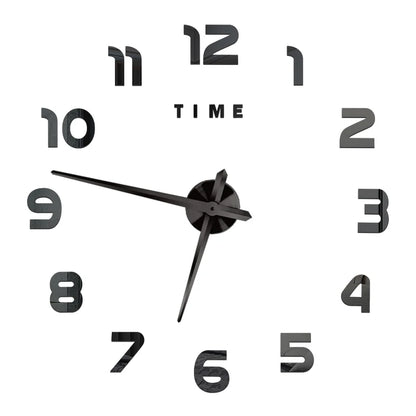 2D/3D Large Roman Numeral Acrylic Mirror Wall Quartz Clocks - Watch Home Decoration 