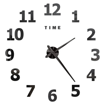 2D/3D Large Roman Numeral Acrylic Mirror Wall Quartz Clocks - Watch Home Decoration 