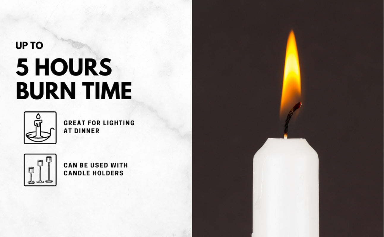 Prices 5 Candles up to 5 Hrs Burning Time 2Cm Diameter Household Candle Dinner