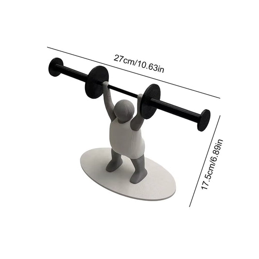 Funny Weightlifter Toilet Rolling Paper Holder 3D Printed Bathroom Roll Dispenser Toilet Paper Organizer Fun Bathroom Accessorie
