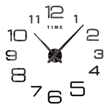 2D/3D Large Roman Numeral Acrylic Mirror Wall Quartz Clocks - Watch Home Decoration 