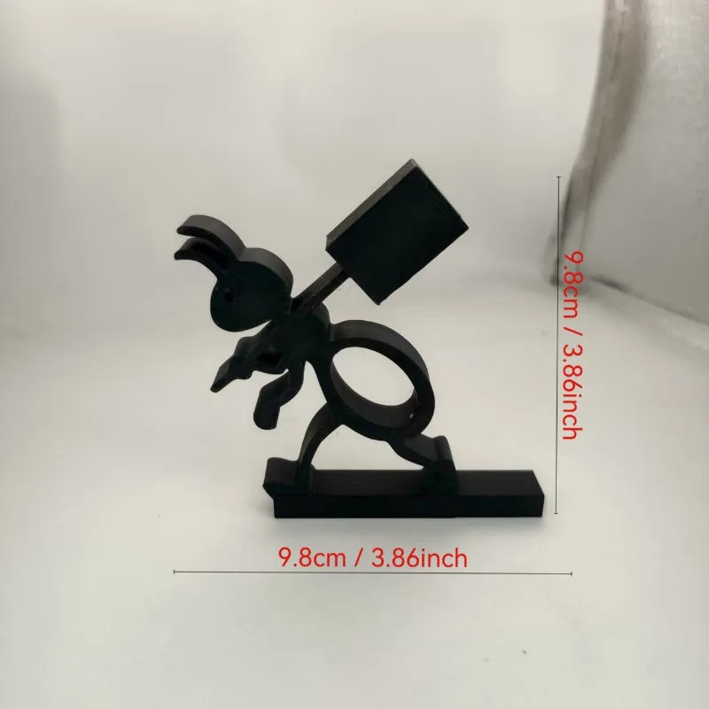 1Pc Cute Funny Black Ant Shape Toilet Paper Holder Bath