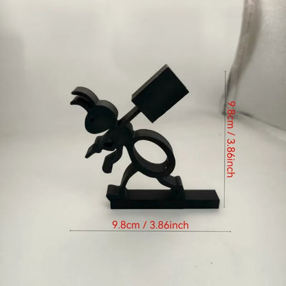 1Pc Cute Funny Black Ant Shape Toilet Paper Holder Bath