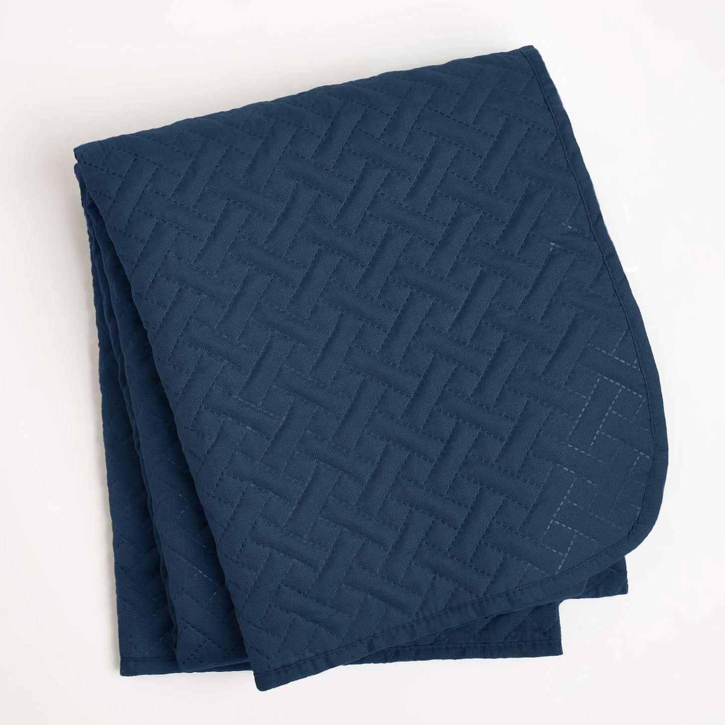 Brentfords Geo Quilted Bedspread Blanket Pinsonic Throw Large Sofa Comforter