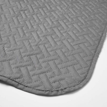 Brentfords Geo Quilted Bedspread Blanket Pinsonic Throw Large Sofa Comforter