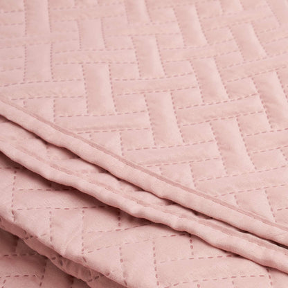 Brentfords Geo Quilted Bedspread Blanket Pinsonic Throw Large Sofa Comforter