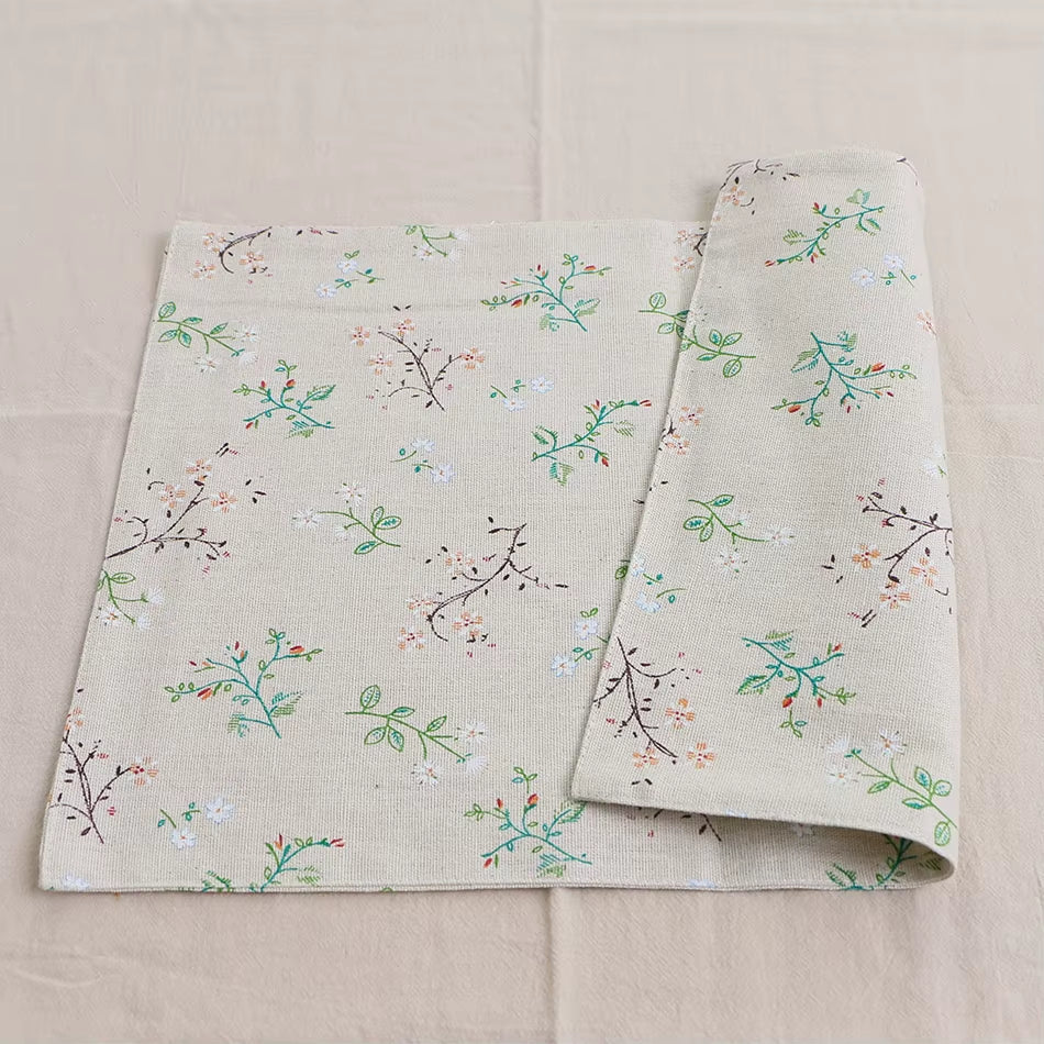 30X45Cm Cotton Linen Double-Layer Japanese Style Placemat,Food Photo Background Cloth ,Kitchen Table Cloth Napkins
