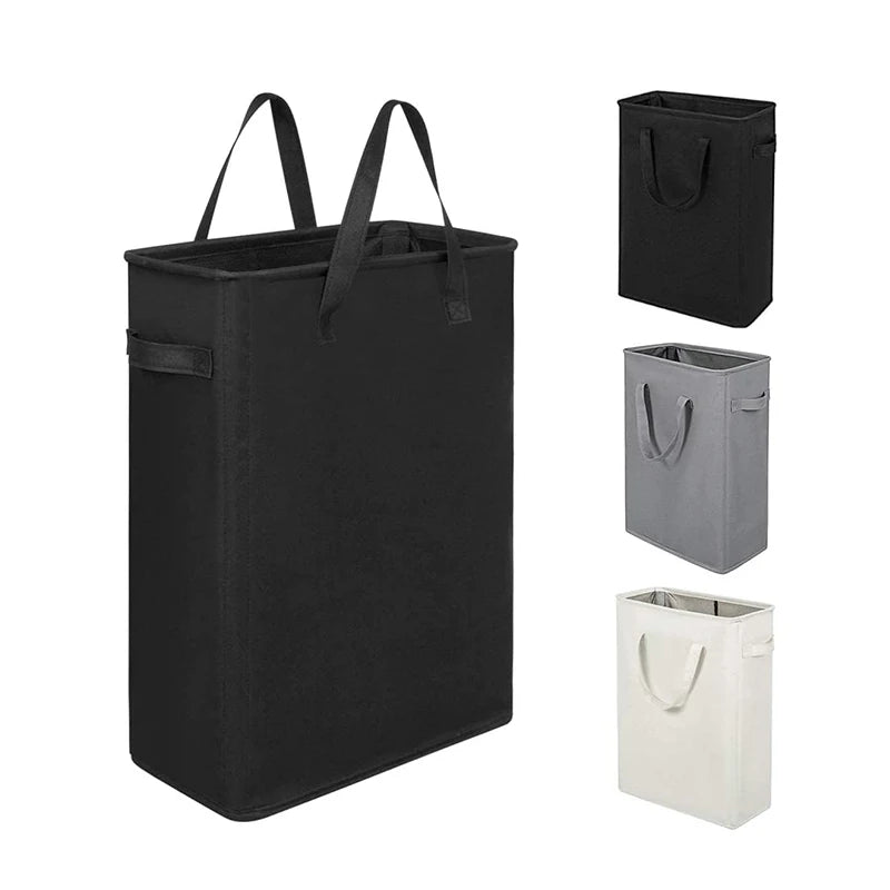 Laundry Basket, Dirty Clothes Basket with Handles, Foldable Laundry Basket for Clothes, Tall Laundry Basket for Laundry Room