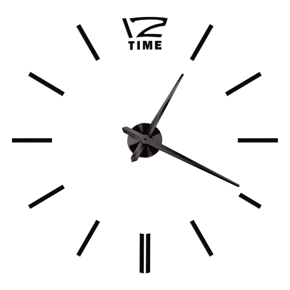 2D/3D Large Roman Numeral Acrylic Mirror Wall Quartz Clocks - Watch Home Decoration 