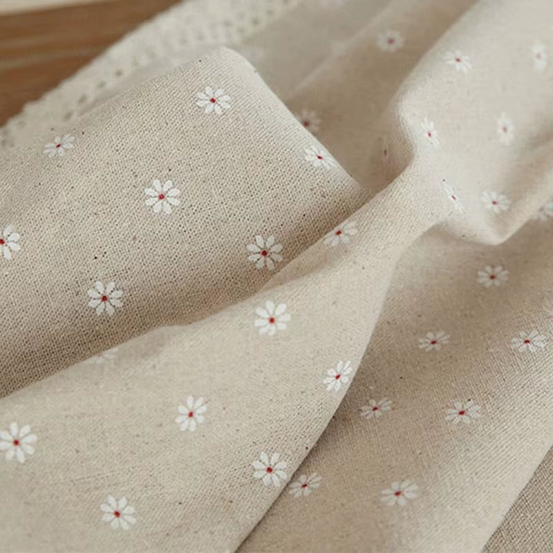 Flower Pattern Tablecloth Linen Cotton Table Cloth with Lace Dining Table Cover Ritual Rectangular Waterproof Tablecloth