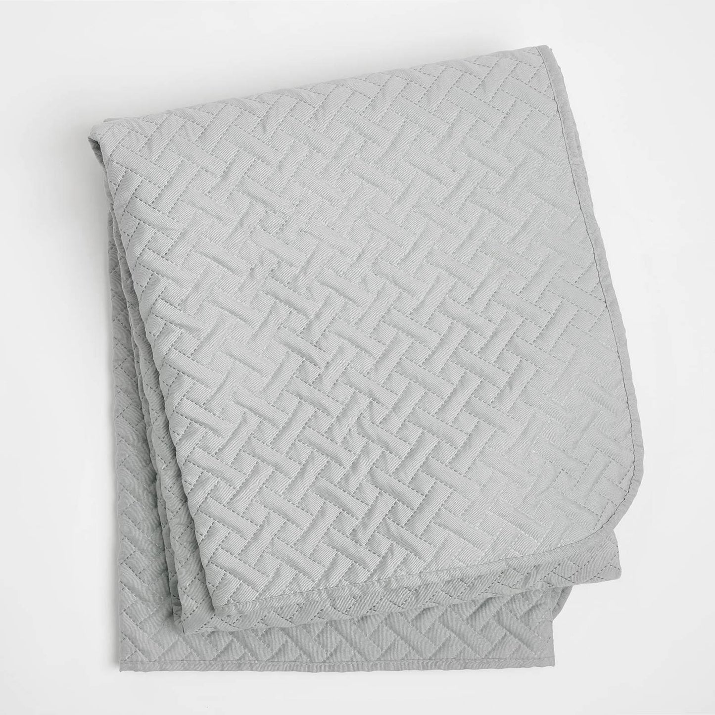 Brentfords Geo Quilted Bedspread Blanket Pinsonic Throw Large Sofa Comforter