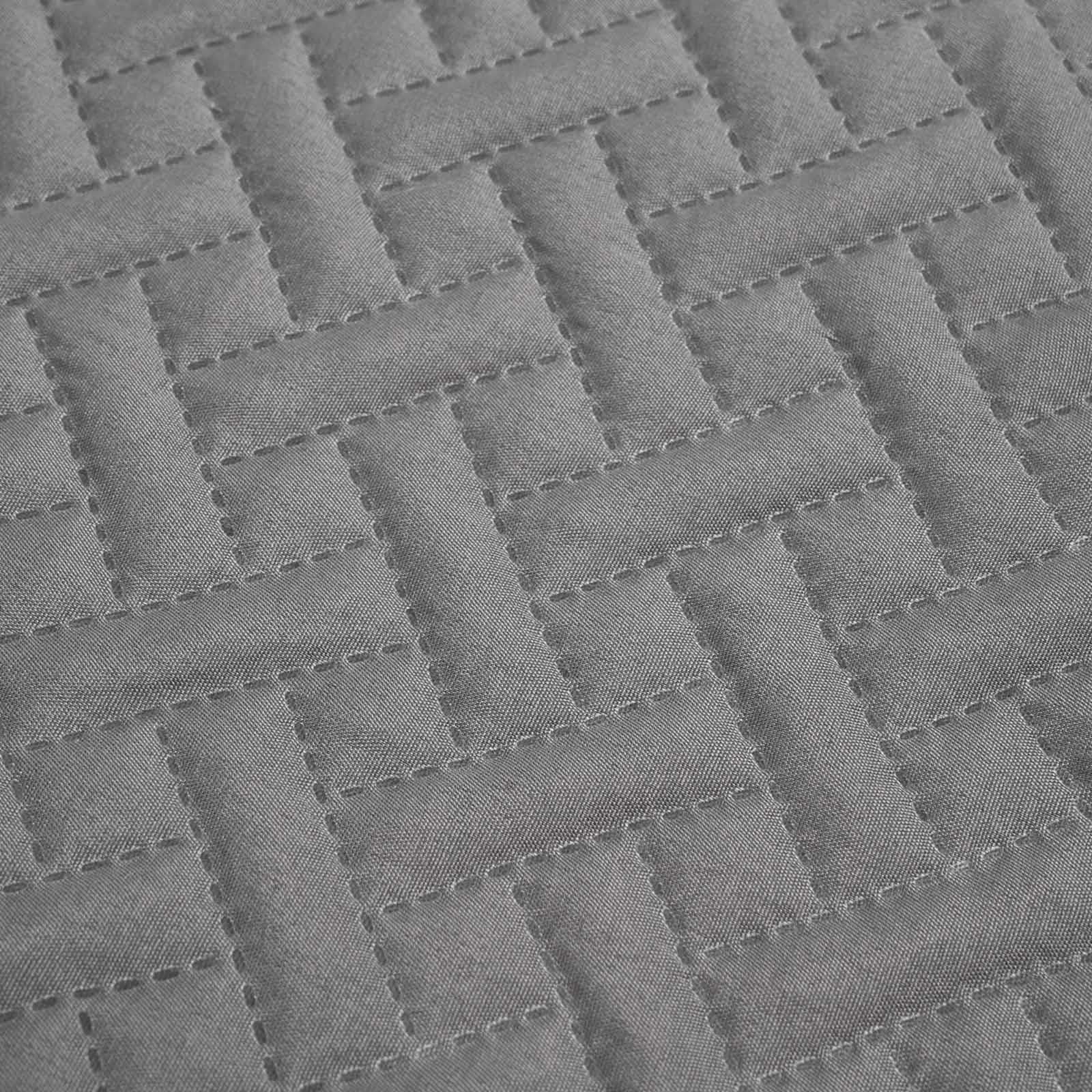 Brentfords Geo Quilted Bedspread Blanket Pinsonic Throw Large Sofa Comforter