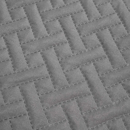 Brentfords Geo Quilted Bedspread Blanket Pinsonic Throw Large Sofa Comforter