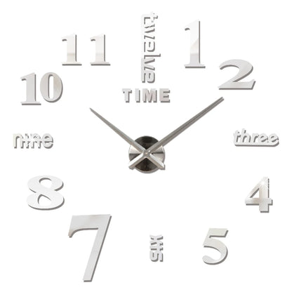 2D/3D Large Roman Numeral Acrylic Mirror Wall Quartz Clocks - Watch Home Decoration 