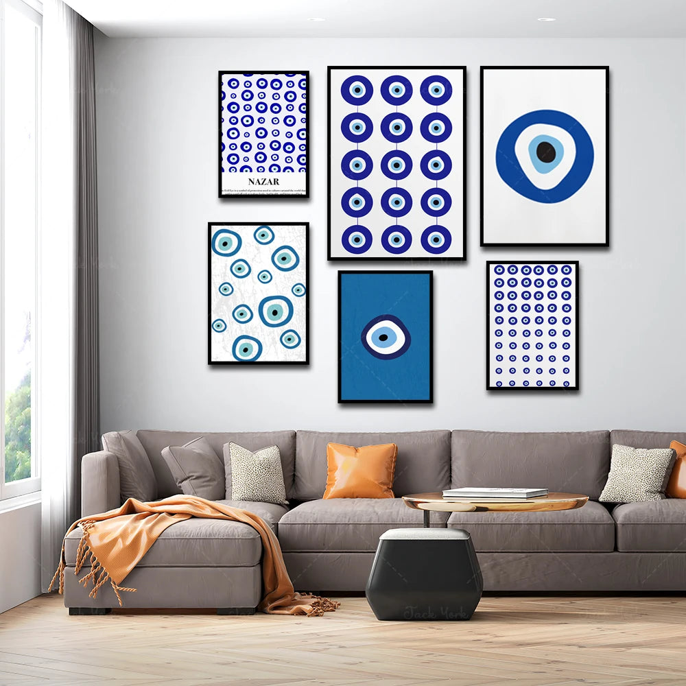 Evil Eye Wall Art - Nazar Boncuğu -  Turkish Evil Eye Nazar Poster