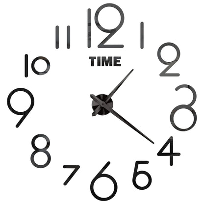 2D/3D Large Roman Numeral Acrylic Mirror Wall Quartz Clocks - Watch Home Decoration 