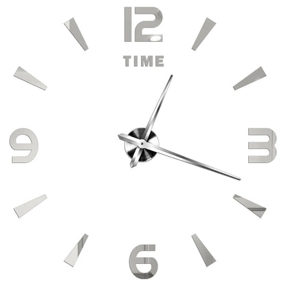2D/3D Large Roman Numeral Acrylic Mirror Wall Quartz Clocks - Watch Home Decoration 